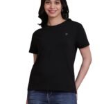 Women Cotton Elastane T-Shirt | Round Neck Casual Everyday Top