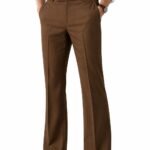MENEX Men’s Japanese Boot Cut Trousers | Men Bell Bottom Pant | Bootcut Pants | Wide Leg Flared Jeans for Men | High Waist Stretchable Retro Fit || Imported Japanese Fabric Trouser for Casual & Office