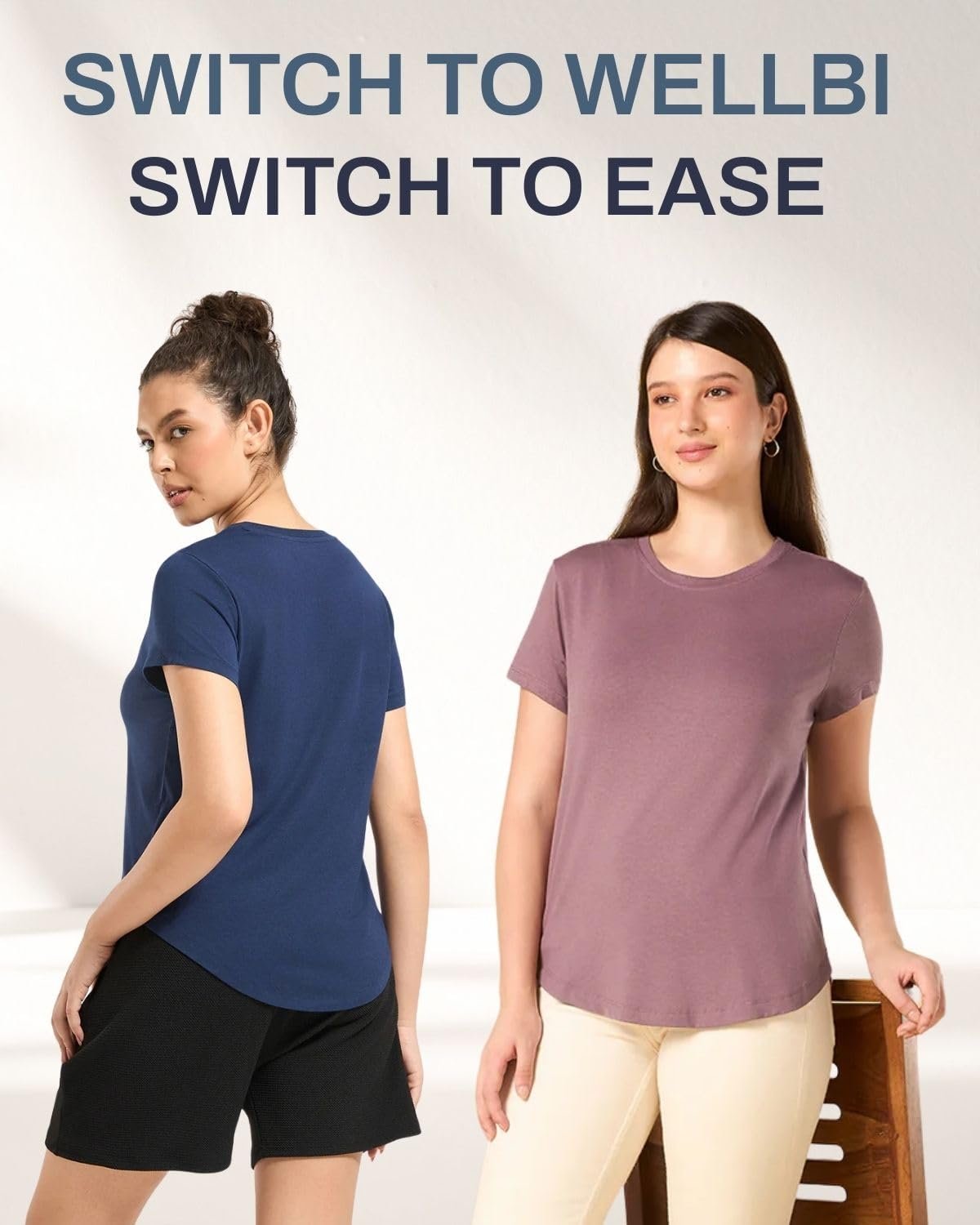 Bamboo Women’s Tshirt – Ultra-Soft, Breathable & Sustainable | Premium Cotton Blend for Supreme Comfort | Stylish & Eco-Friendly T-Shirt for Women | Tshirt Women Cotton - Image 3