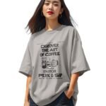 Oversized T-Shirt for Womens || Graphic Front Printed Loose fit Womens Tshirt