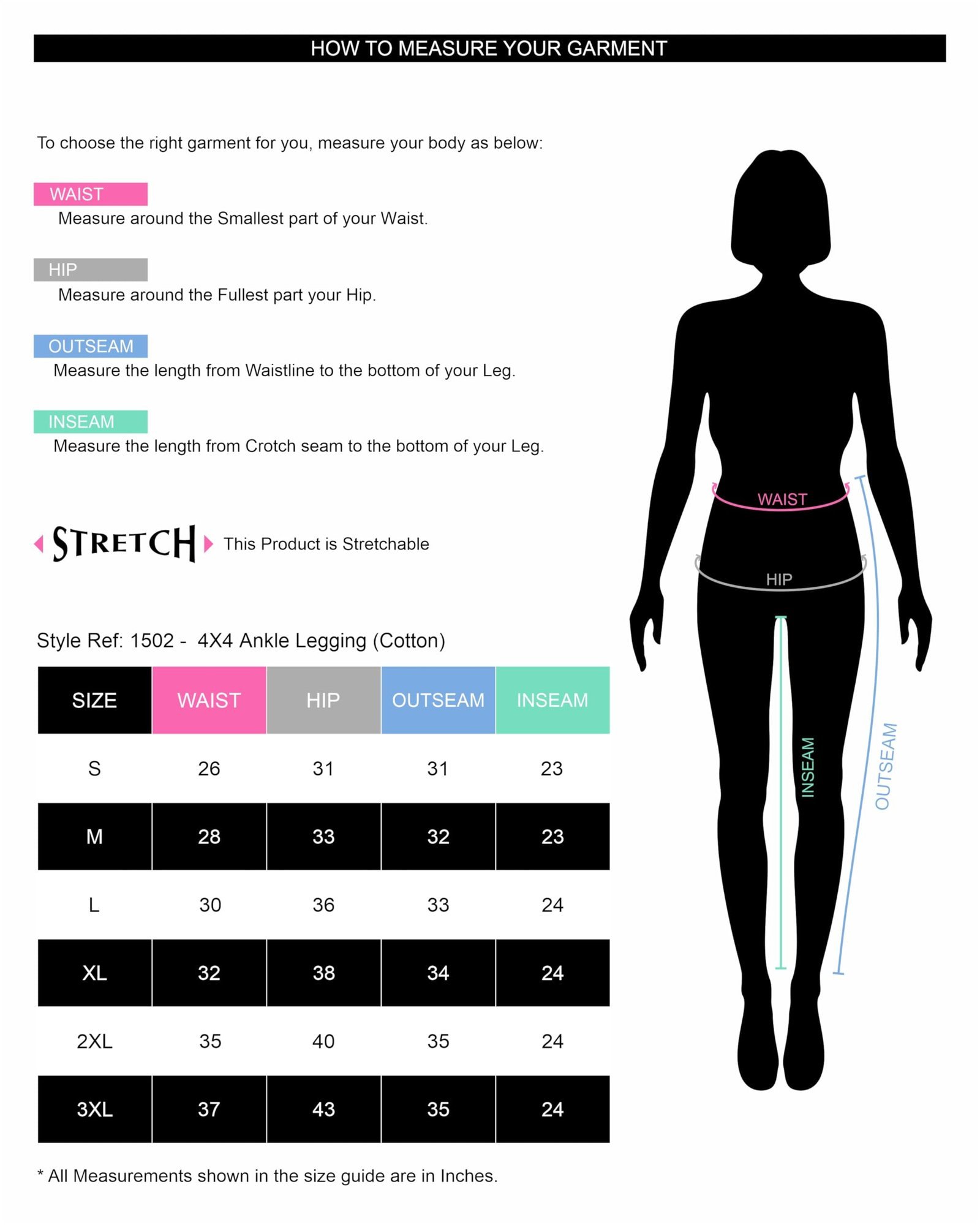 Ankle Leggings for Women | Super Stretchable Cotton Elastane Legging | Wide Waistband | Daily Casual & Kurti Wear Carbon Black - Image 4