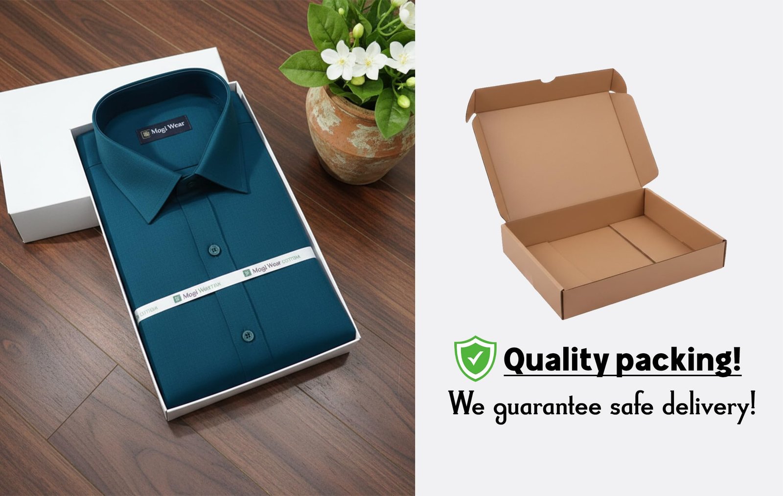 Premium Men’s Pure Cotton Plain Formal Shirt | Ramar Green & Greenish Blue Full Sleeve Shirt | Stylish Slim Fit Office Wear Shirts for Men (in, Numeric, 36, Regular) - Image 3