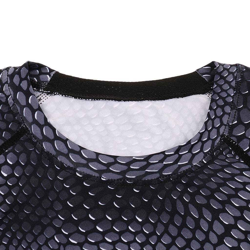 LOSA Men Running Tee Shirt Long Sleeve T-shirt Compression Gym Fitness Tops XL - Image 4